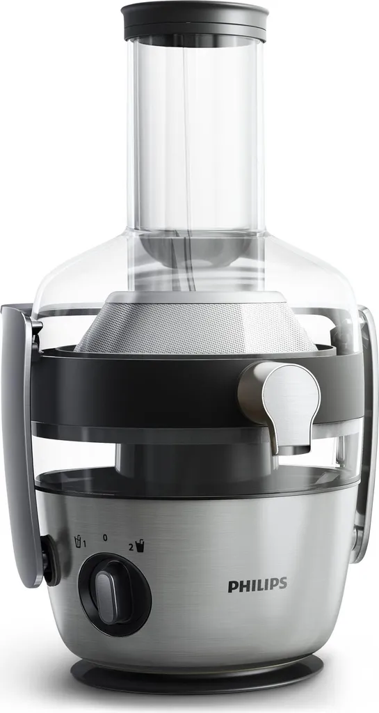 Philips Avance Collection centrifugal juicer, 2.0 L, XXL feed chute, QuickClean, 1100 W, silver (HR1921/20)