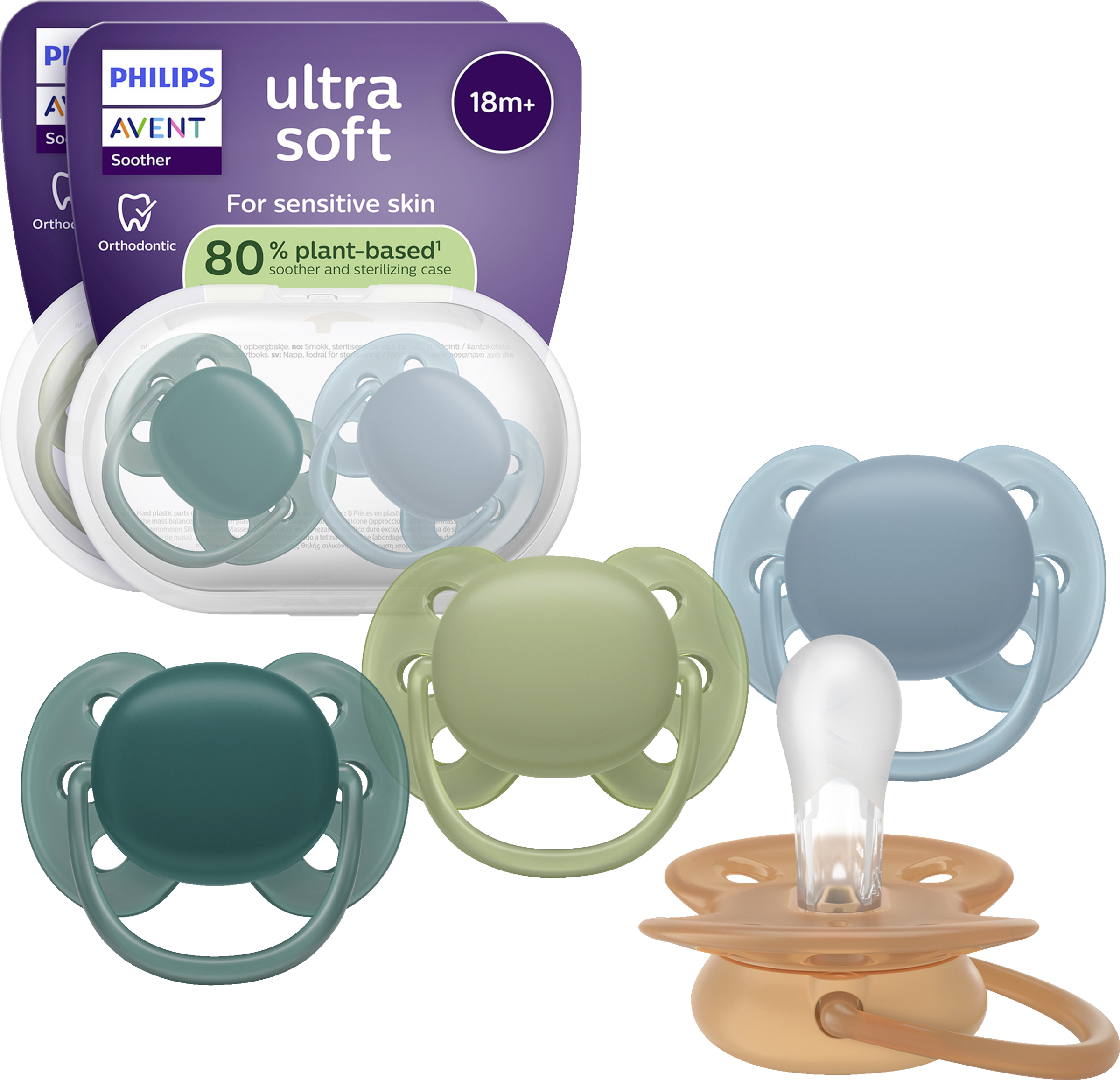 PHILIPS AVENT UltraAir Pacifiers 4-Pack 6-18 Months