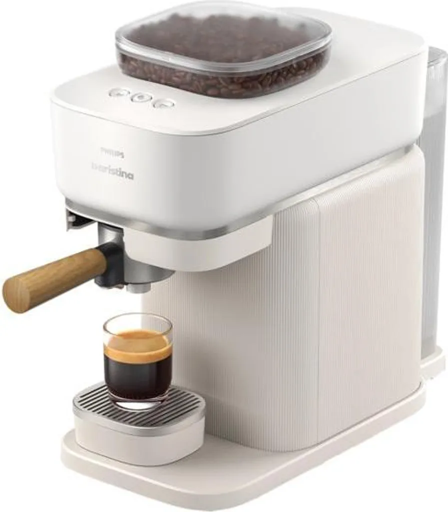 Philips BAR302/20, Espresso machine, 1.2 l, Coffee beans, Built-in grinder, White