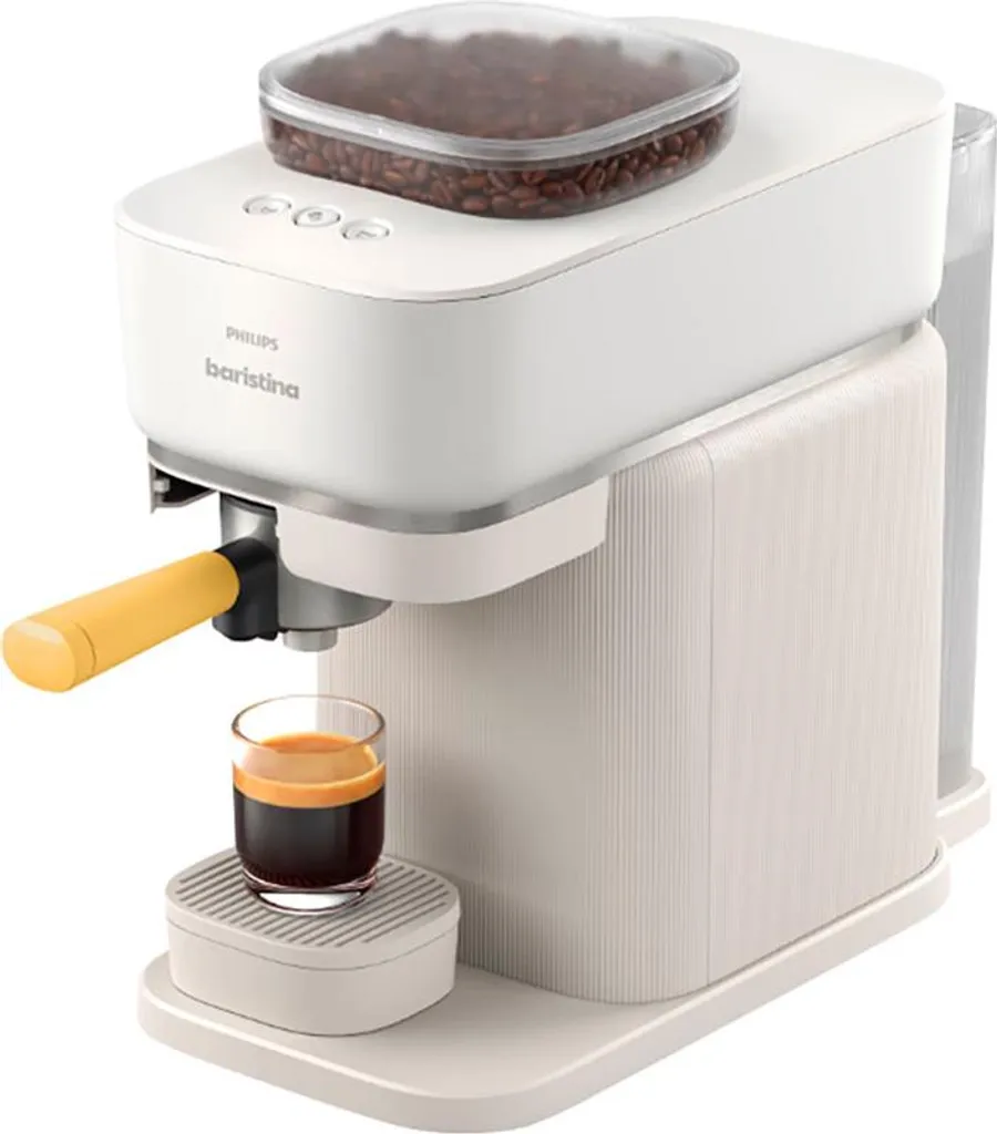 Philips Baristina Espresso Machine, natural white