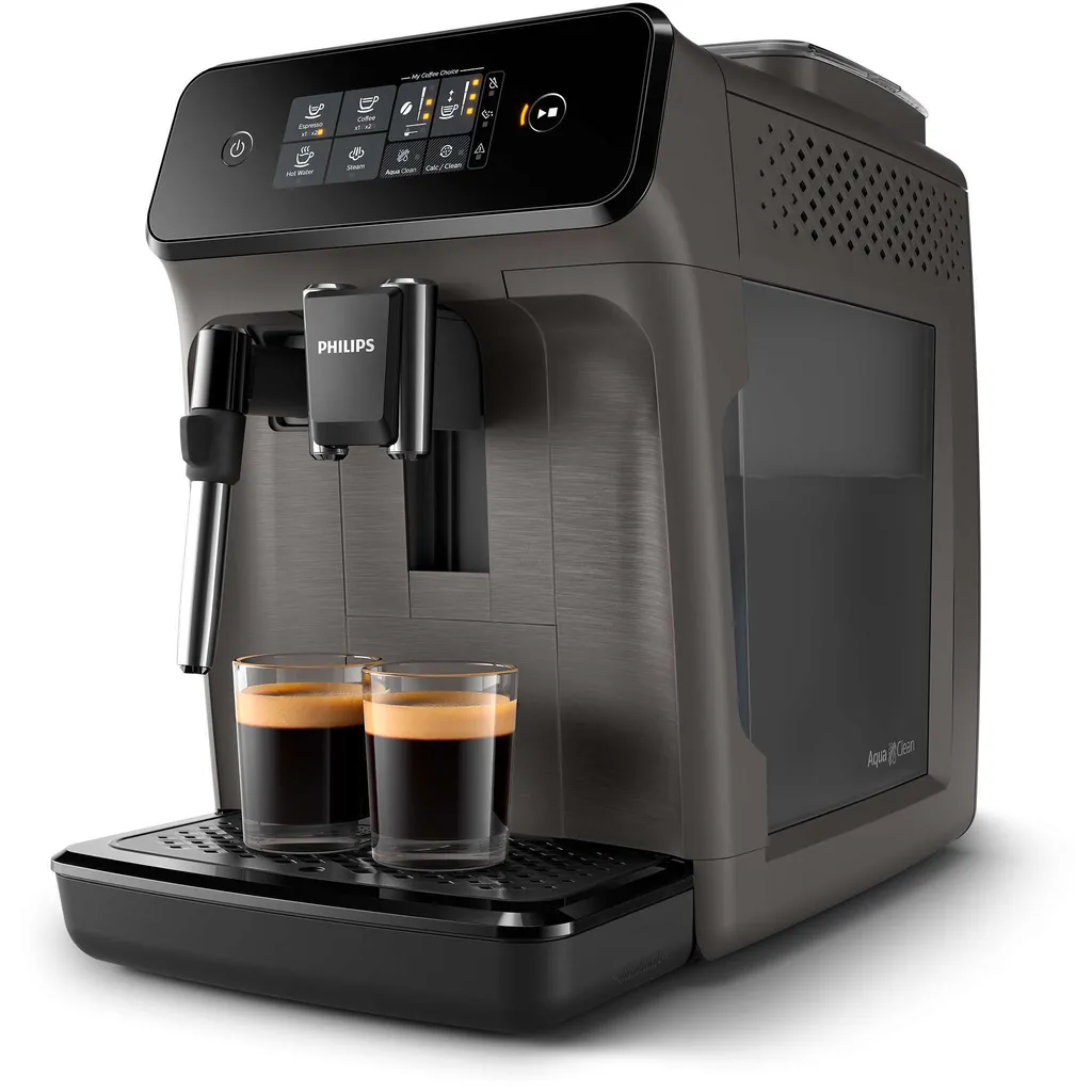 PHILIPS EP1224/00 COFFEE MACHINE 1800 ml, 15 bar, OPTION FOR GROUND COFFEE, CASHMERE GREY