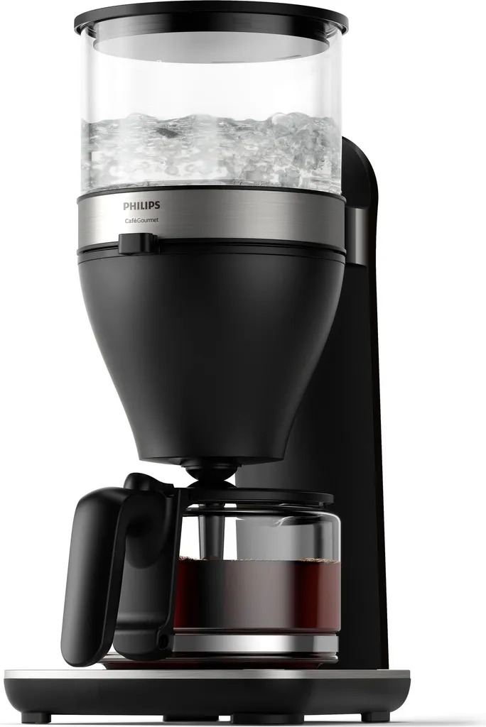 Philips Café Gourmet Filter Coffee Machine with Automatic Shut-Off, 1.25 L, up to 15 cups, Black (HD5416/60)