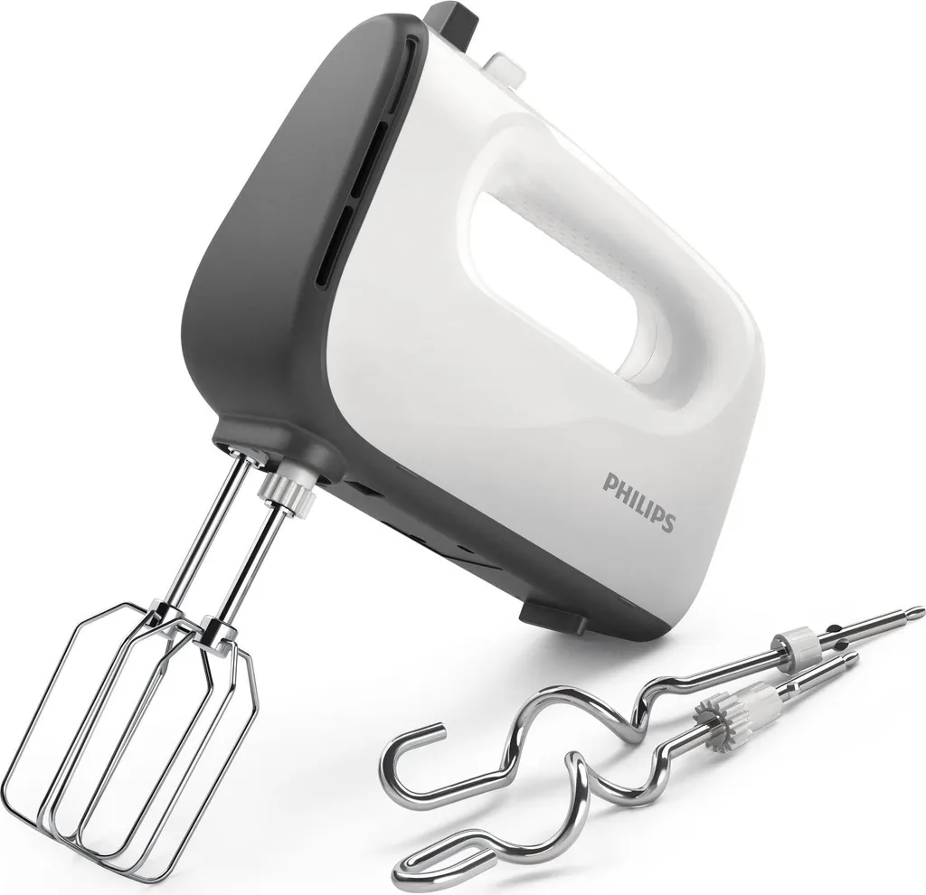 Philips 5000 Series Hand Mixer, 5 speed settings + turbo function, 450 W, Grey (HR3741/00)