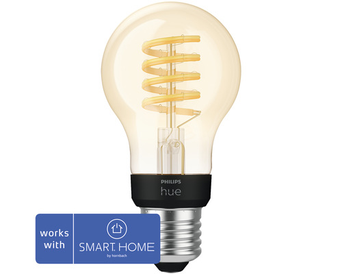 Philips hue lamp White Ambiance dimmable gold filament A60 E27/7W(40W) 550 lm 2200K-6500 K - Compatible with SMART HOME by hornbach