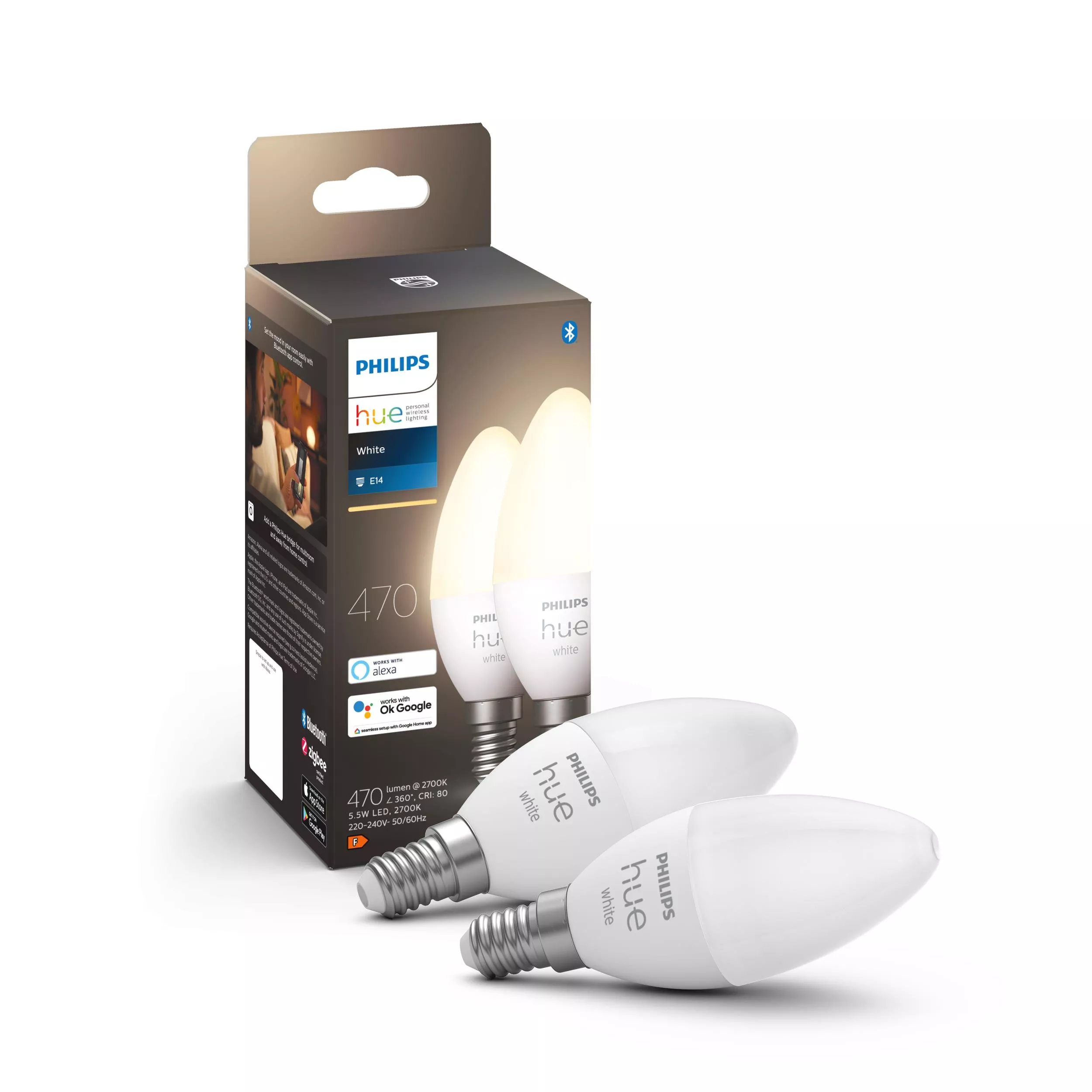 Philips Hue LED bulb E14 5.5 W 470 lm