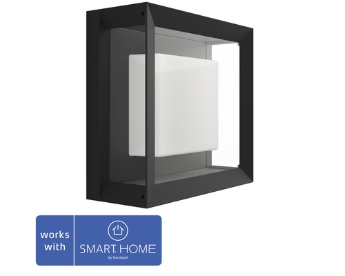 Philips hue LED wall light Econic White & Color Ambiance 15W 1150 lm black 115x260 mm - Compatible with SMART HOME by hornbach