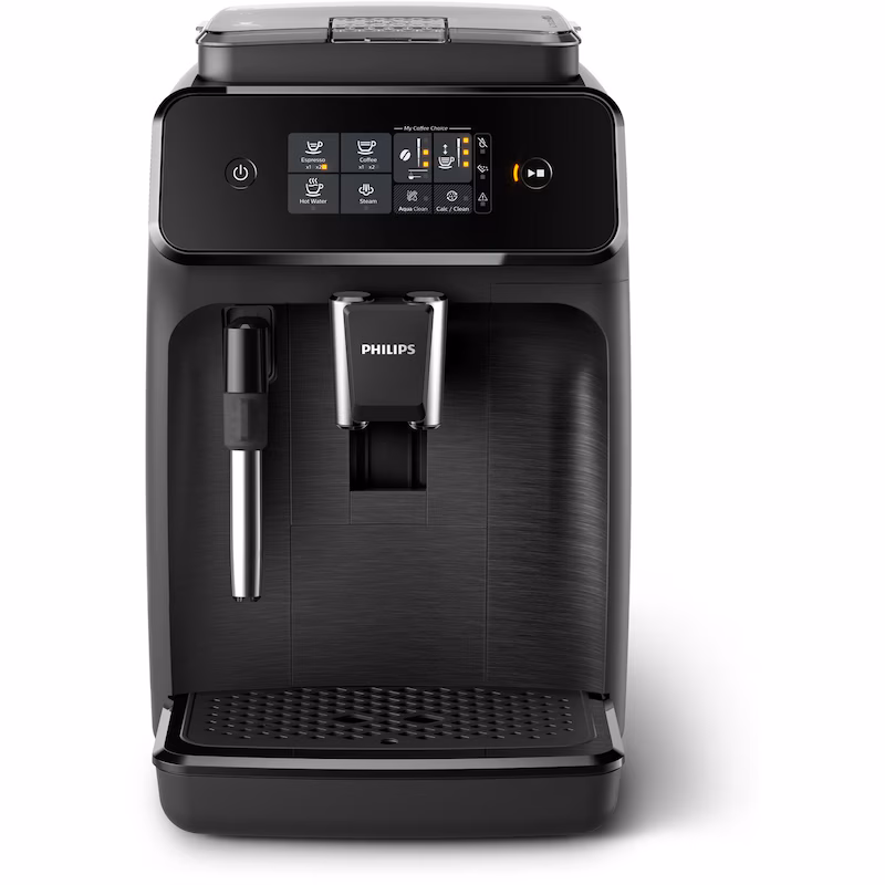 Philips EP1220/00 fully automatic coffee machine, stainless steel/plastic, 24.6 x 37.1 x 43.3 cm, 1500 W, with sensor touch surface, black