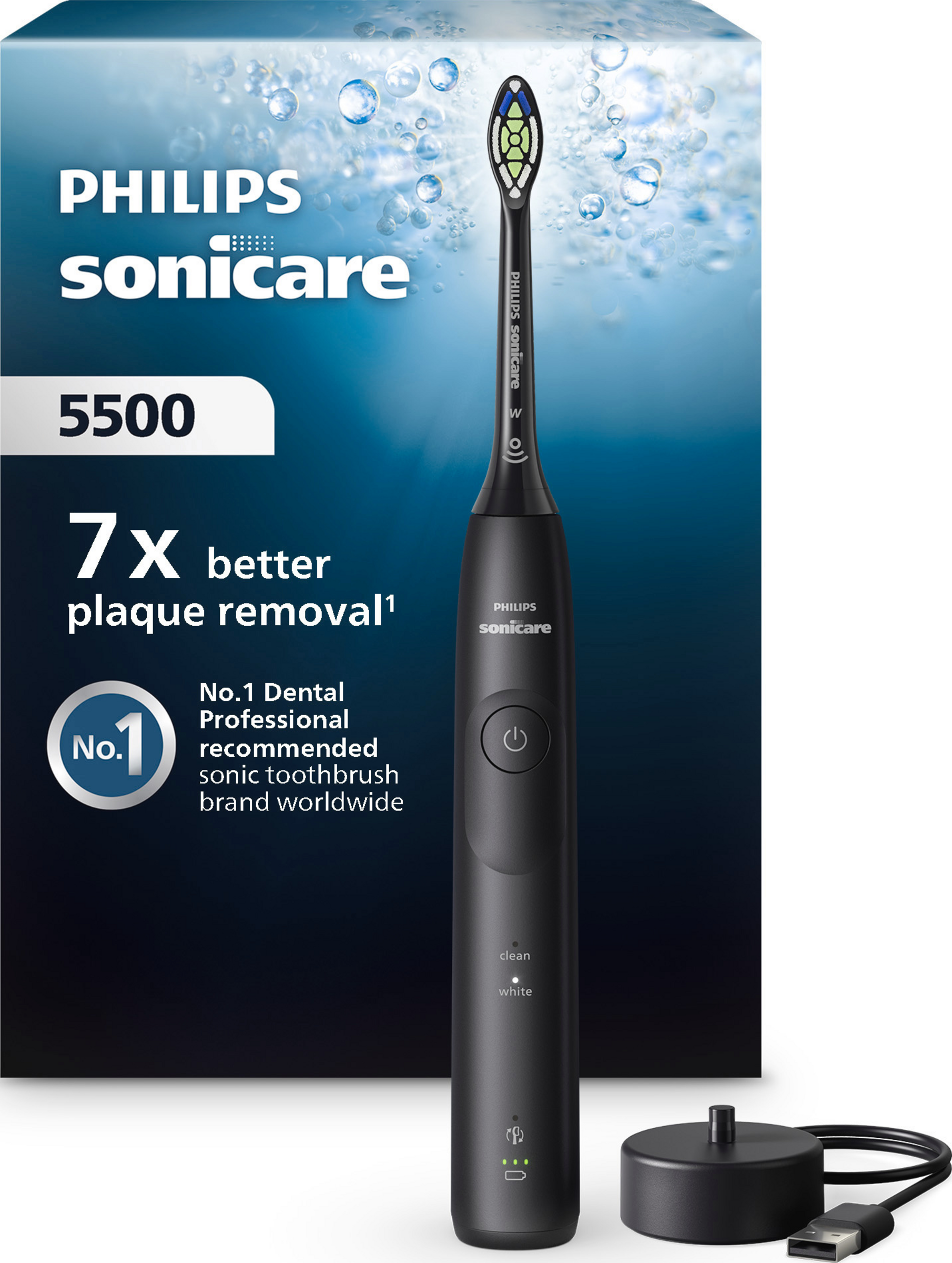 PHILIPS Sonicare Electric Toothbrush 5500 HX7111/01 black