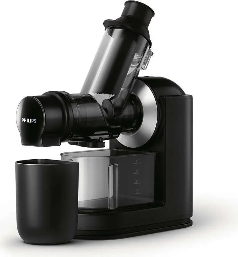 Philips Viva Collection Slow Juicer, Cold Press Juicer, 1.0 L, 150 W, Black (HR1889/70)