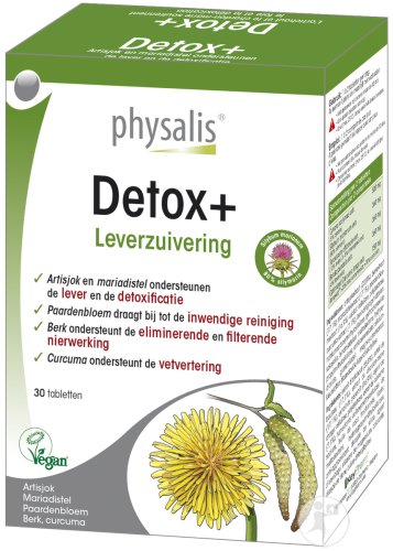 Restaxil Physalis Detox+ Liver Cleanse & Fat Digestion Vegan 30 Tablets
