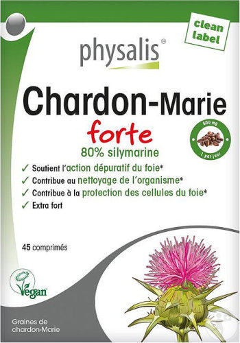Restaxil Physalis Milk Thistle Forte Liver Cleanse Vegan 45 Tablets