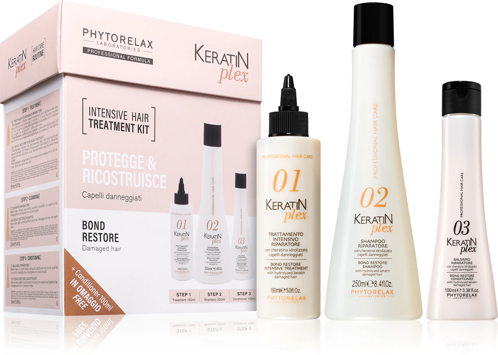 Phytorelax Laboratories Keratin Plex gift set to strengthen hair