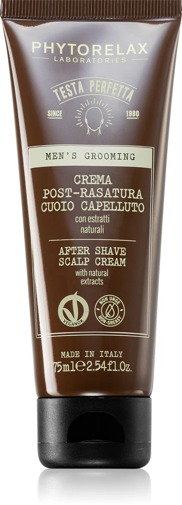 Phytorelax Laboratories Mens Grooming Testa Perfetta Care for the scalp skin after shaving