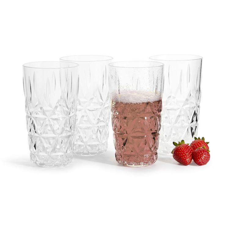 Sagaform Picnic Water Glass 4-Pack