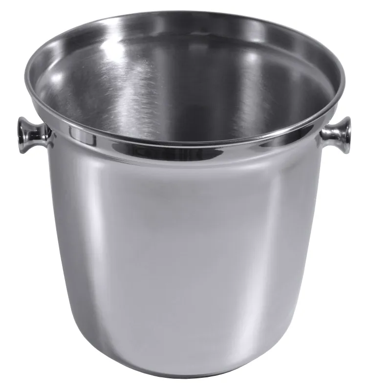Piccolo cooler, rolled rim, stainless steel, D: 16.5 cm, H: 16 cm