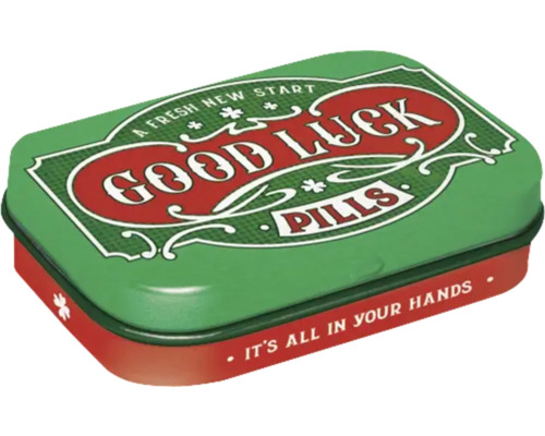 Nostalgic-Art Pill box Good Luck 6x4x1.6 cm