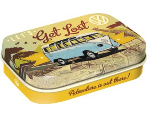 Nostalgic-Art Pill box VW Bulli Lets Get Lost 6x4x1.6 cm
