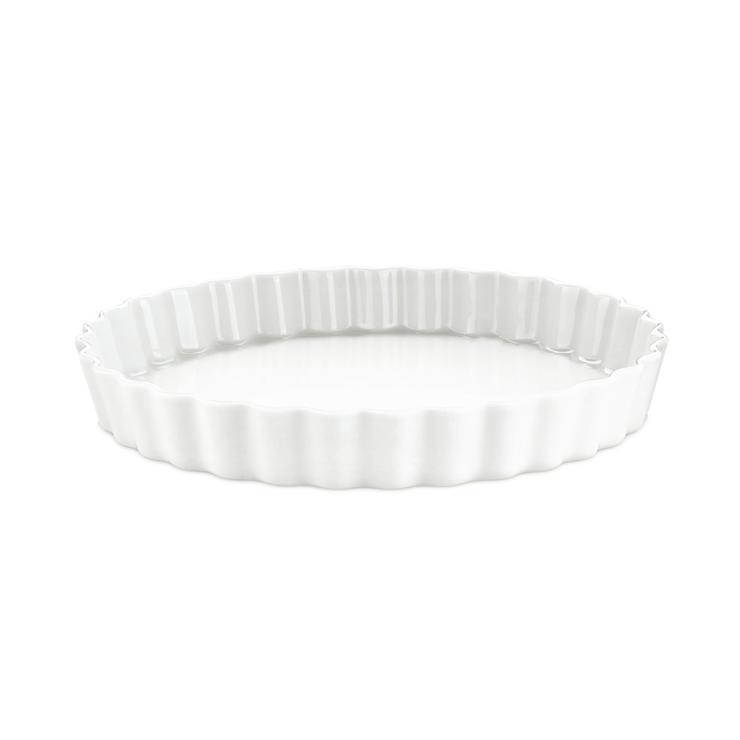 Pillivuyt Quiche Shape Round White