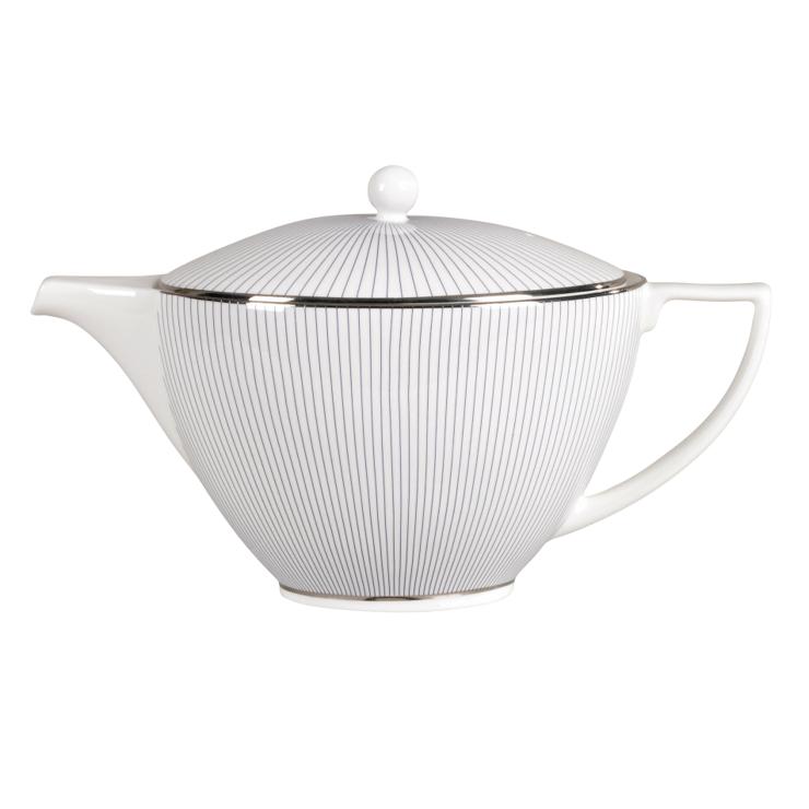 Wedgewood Pin Stripe Teapot 1.2 Liters