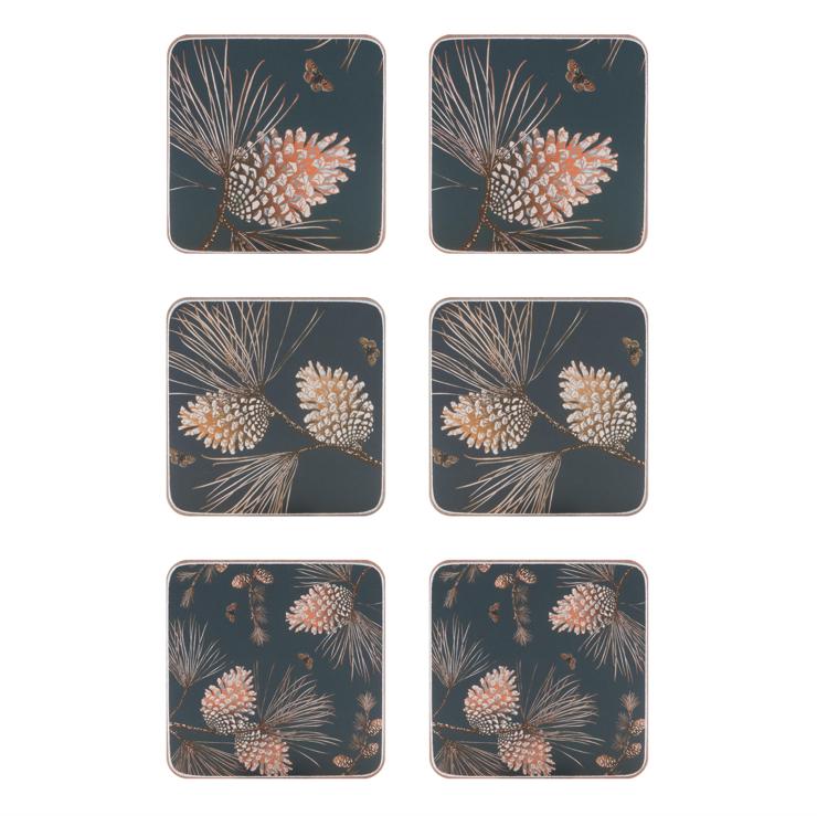 ary-home Pine Cone Coaster 6 Pack