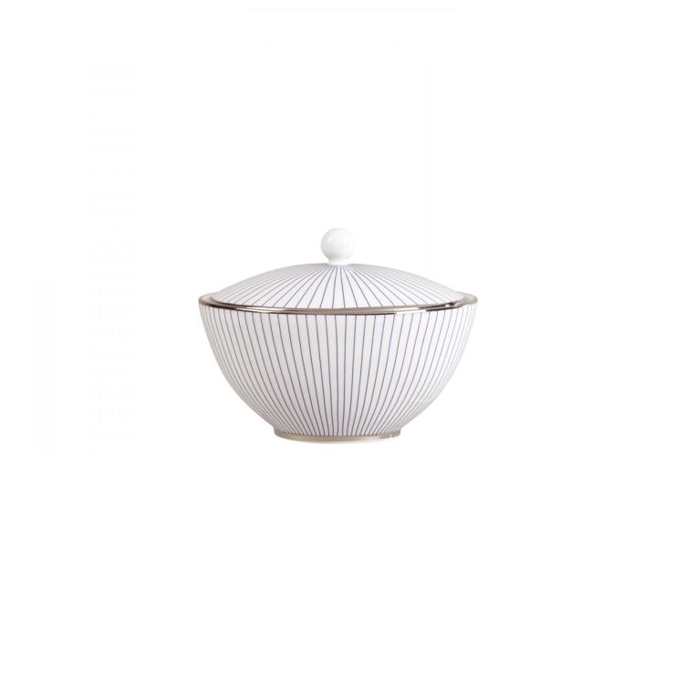 Wedgewood Pinstripe Sugar Bowl With A Lid