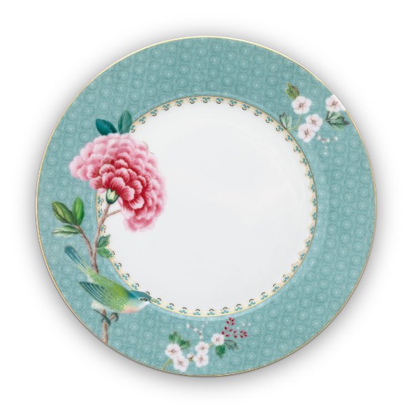Pip Studio Breakfast Plate Blushing Birds Blue (21cm)