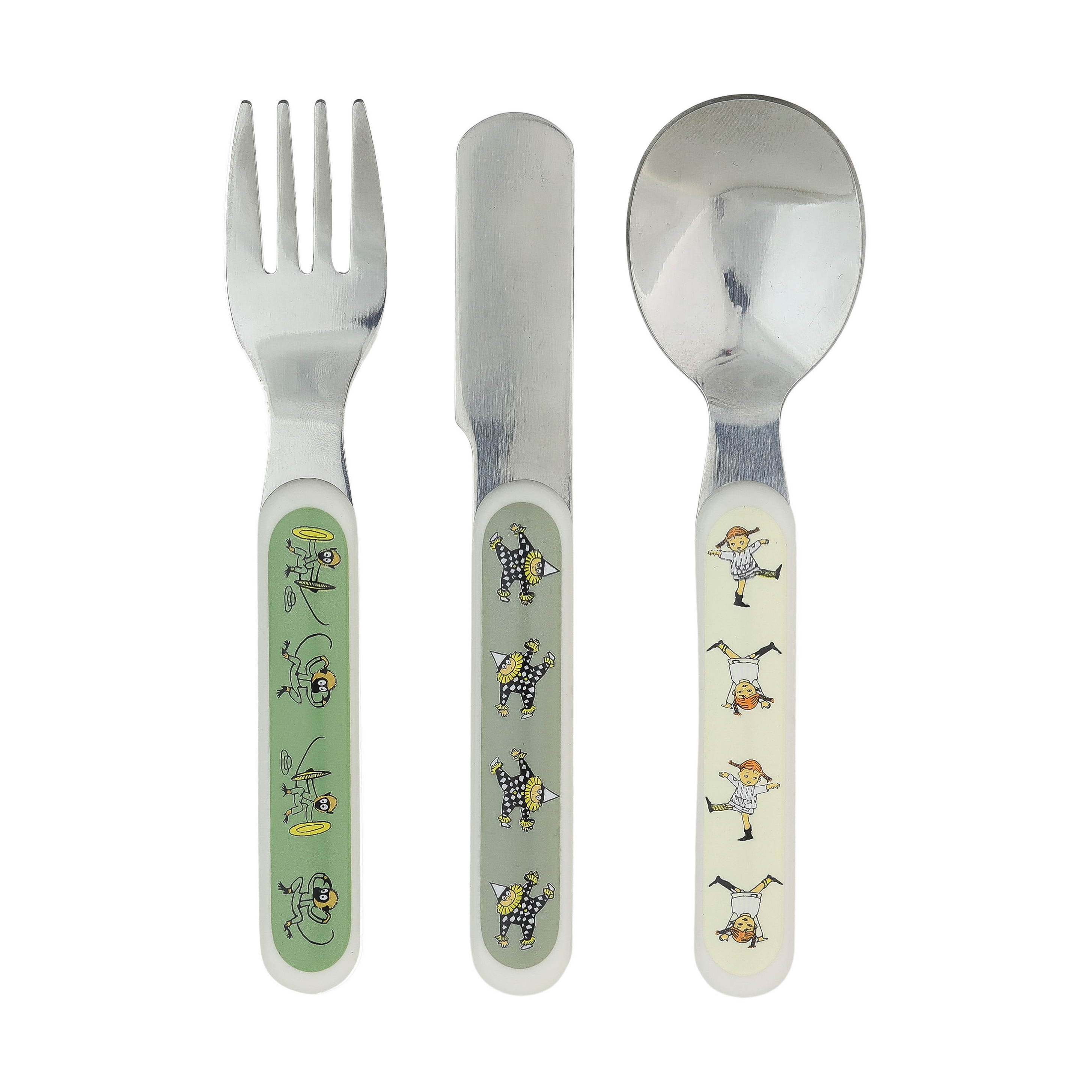 Rätt Start Pippi Circus Children's Cutlery Set, 3 Pieces