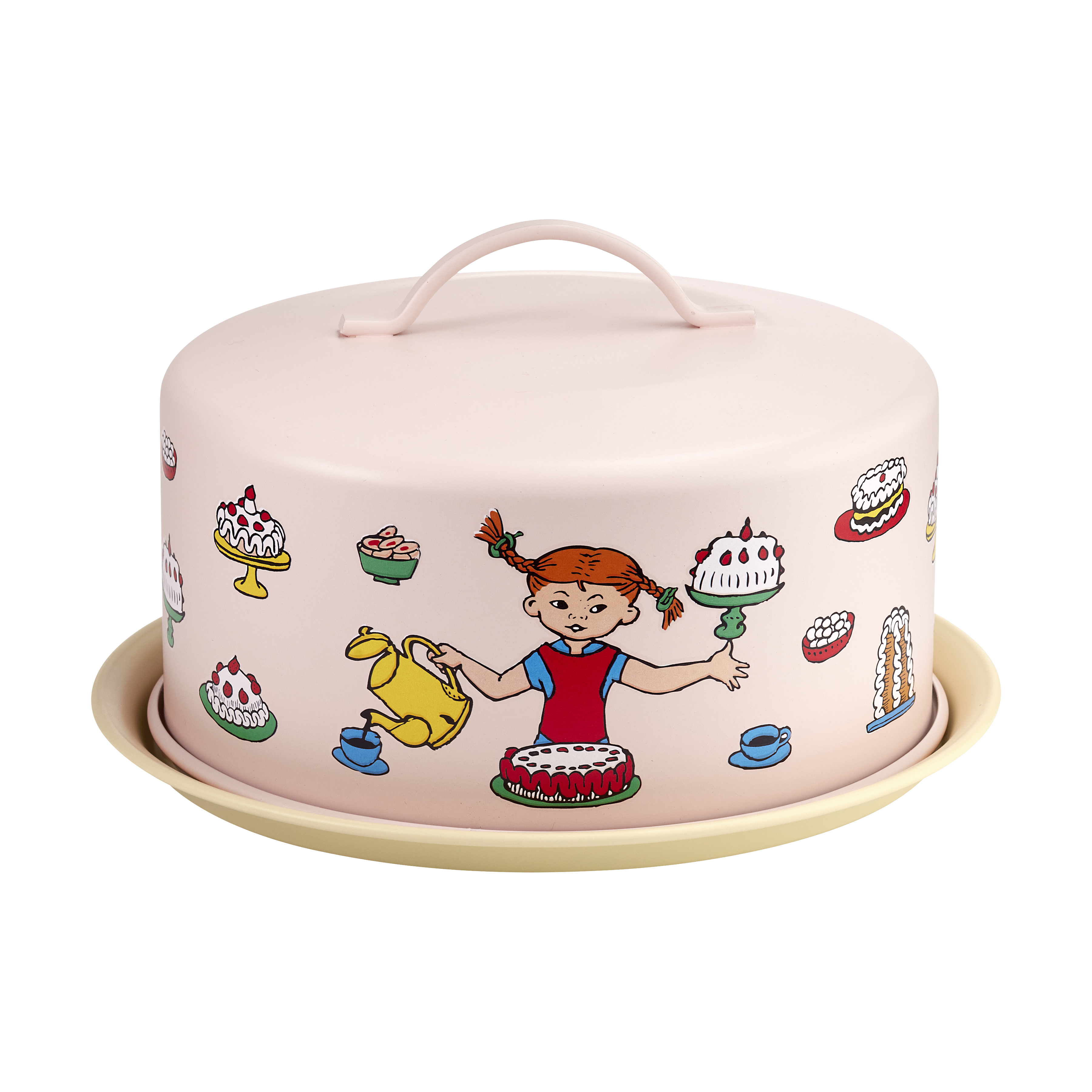 Pippi Longstocking cake stand with bell