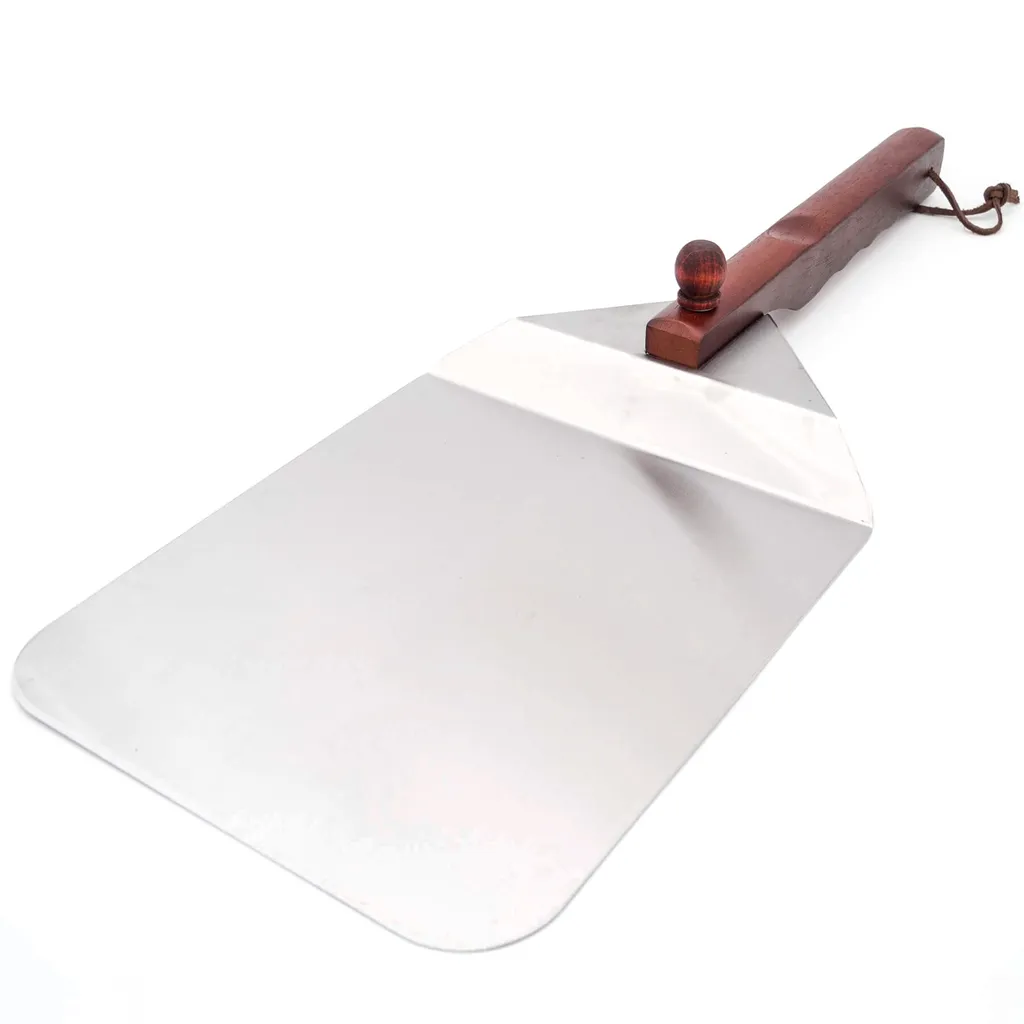 PAELLA WORLD Stainless steel pizza peel with wooden handle