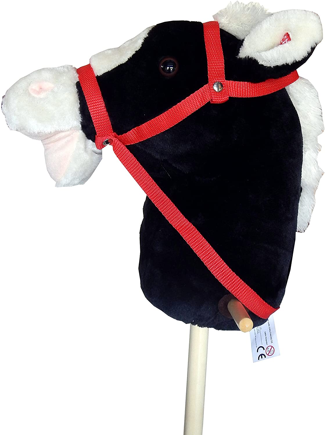 martoli Hobby Horse Black Plush With Sound