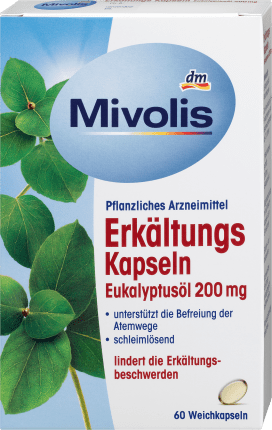 Mivolis Erkältungskapseln Eukalyptusöl, 60 St