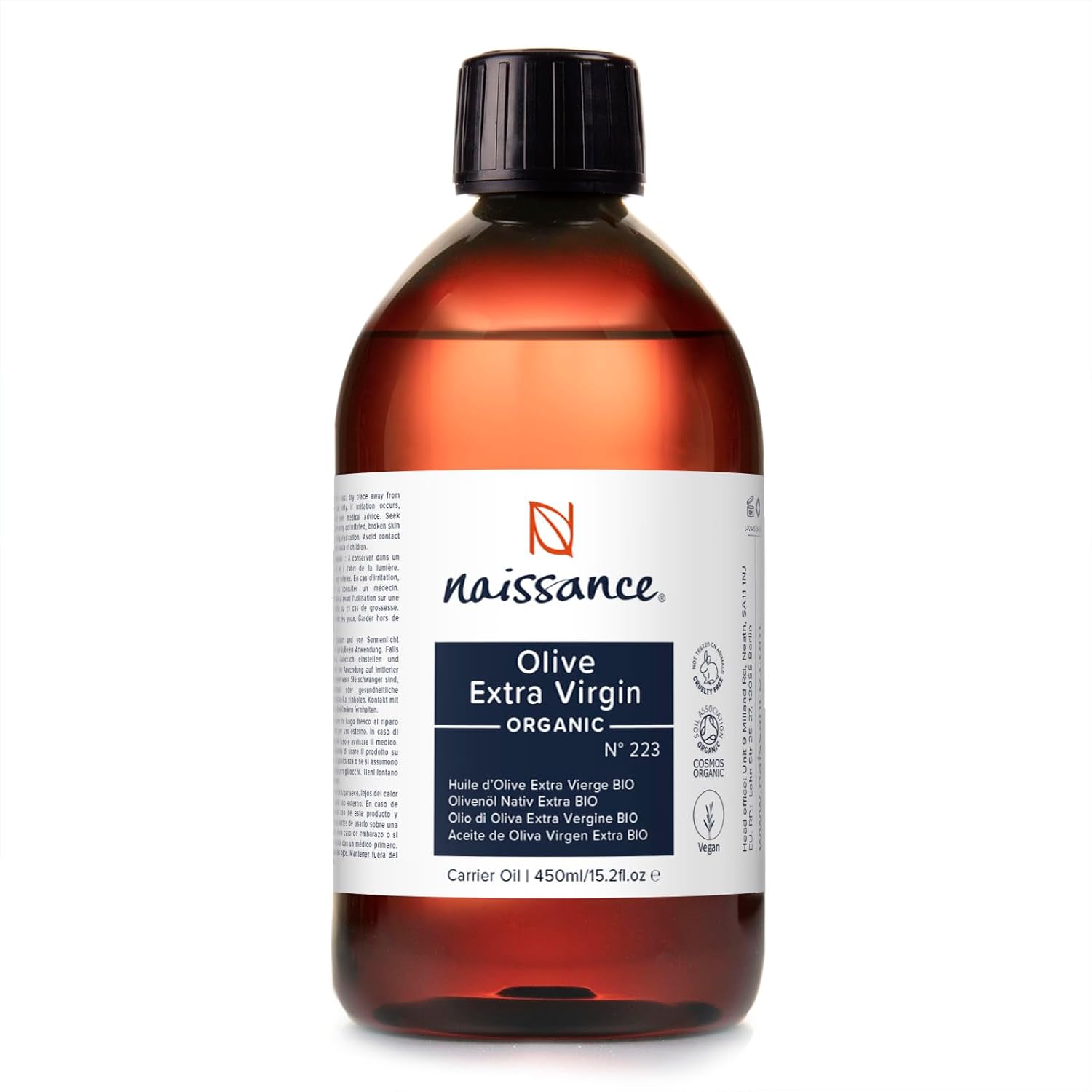 Naissance Olive Oil, Extra Virgin 500 ml Organic Certified 100% Pure
