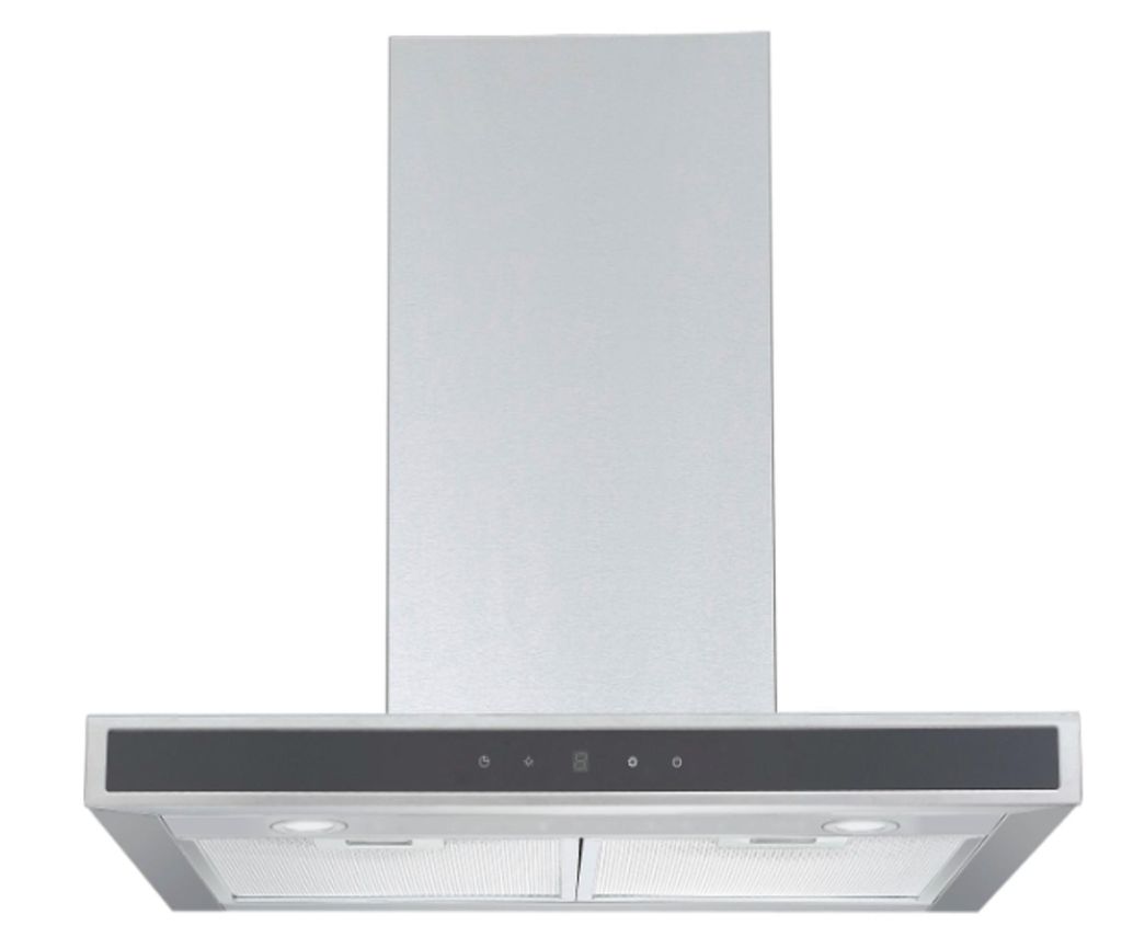 PKM 8060GH extractor hood, 60cm, LED lighting, touch control, 3 speeds, black glass panel