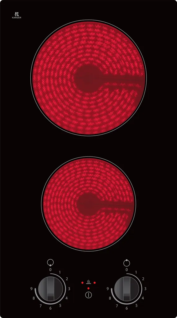 PKM Double Cooktop EB-GK2KG - self-sufficient, glass ceramic, touch, domino, 2 cooking zones