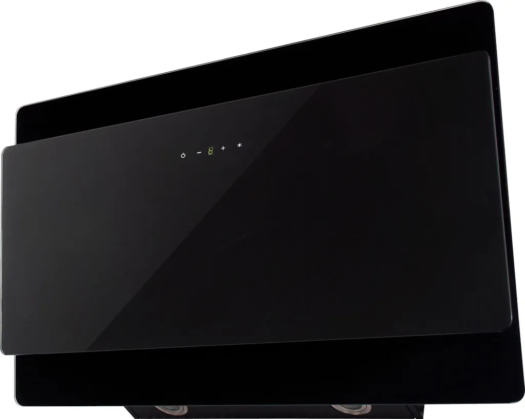 PKM extractor hood, wall-mounted, head-free hood, S3-90ABTZ, black, 90 cm