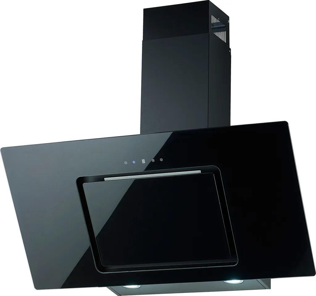 PKM extractor hood with perimeter extraction, head-free hood S7-90ABTH, black, 90 cm