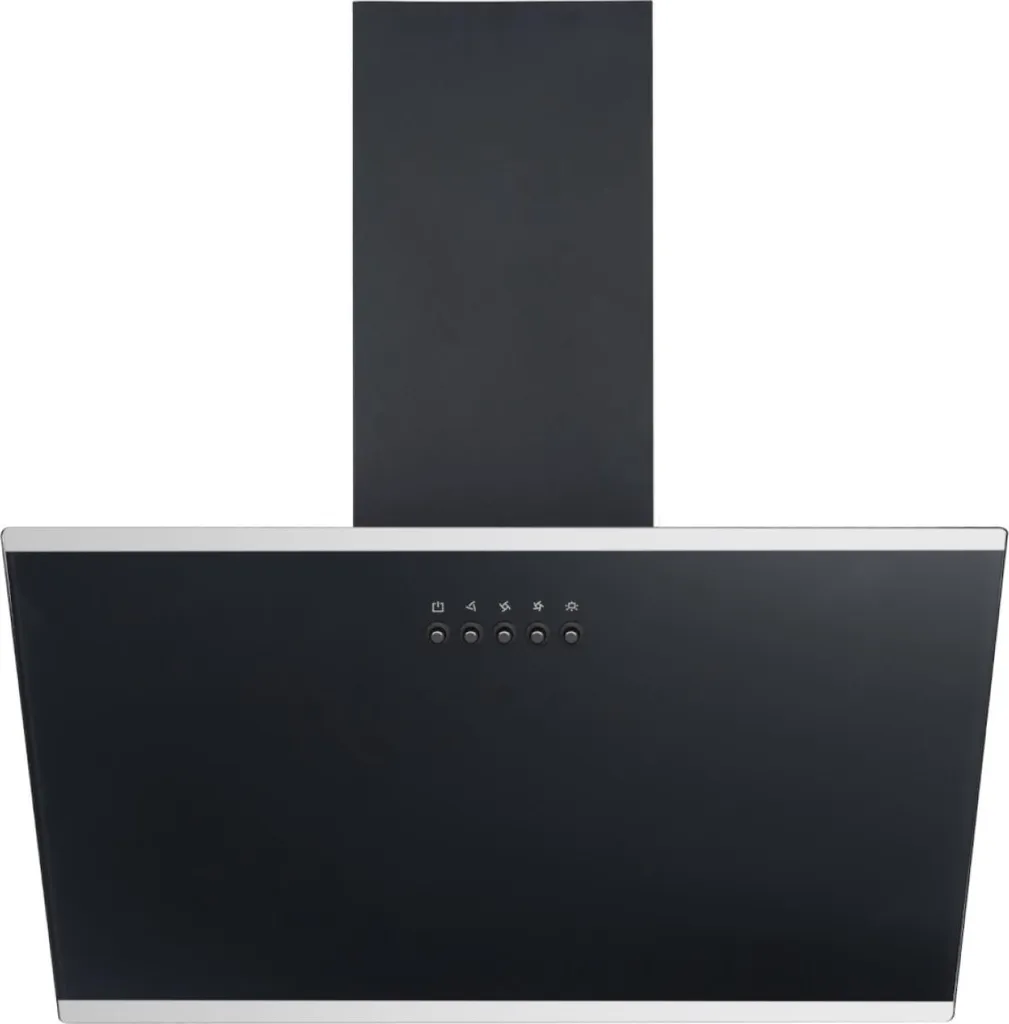 PKM Slanted Cooker Hood, Wall-Mounted, Metal and Glass, S23-60 ABPY, 60cm, Black