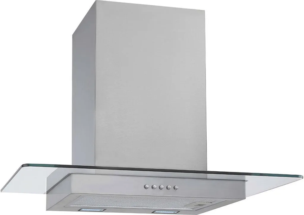 PKM wall-mounted extractor hood GS1-60CIXPH stainless steel with glass canopy 60 cm