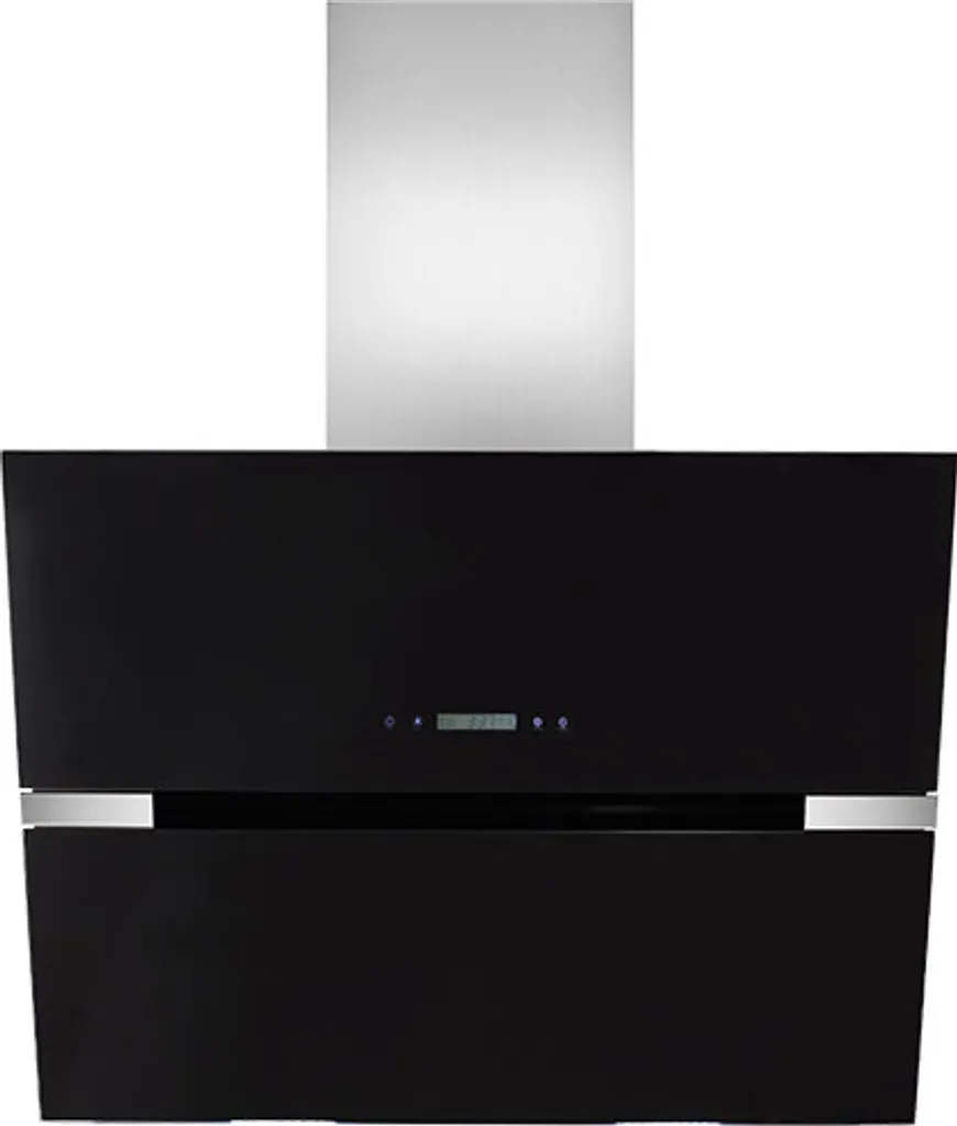 PKM wall-mounted extractor hood, head-free hood, wall-mounted extractor hood 9080BZ, black, 90 cm, A++