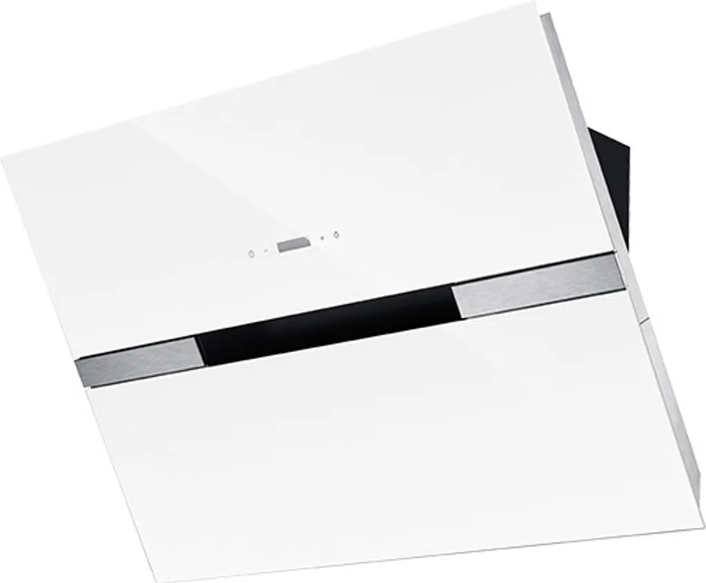 PKM wall-mounted extractor hood, head-free hood, wall-mounted extractor hood 9080WZ white/glass 90 cm A++