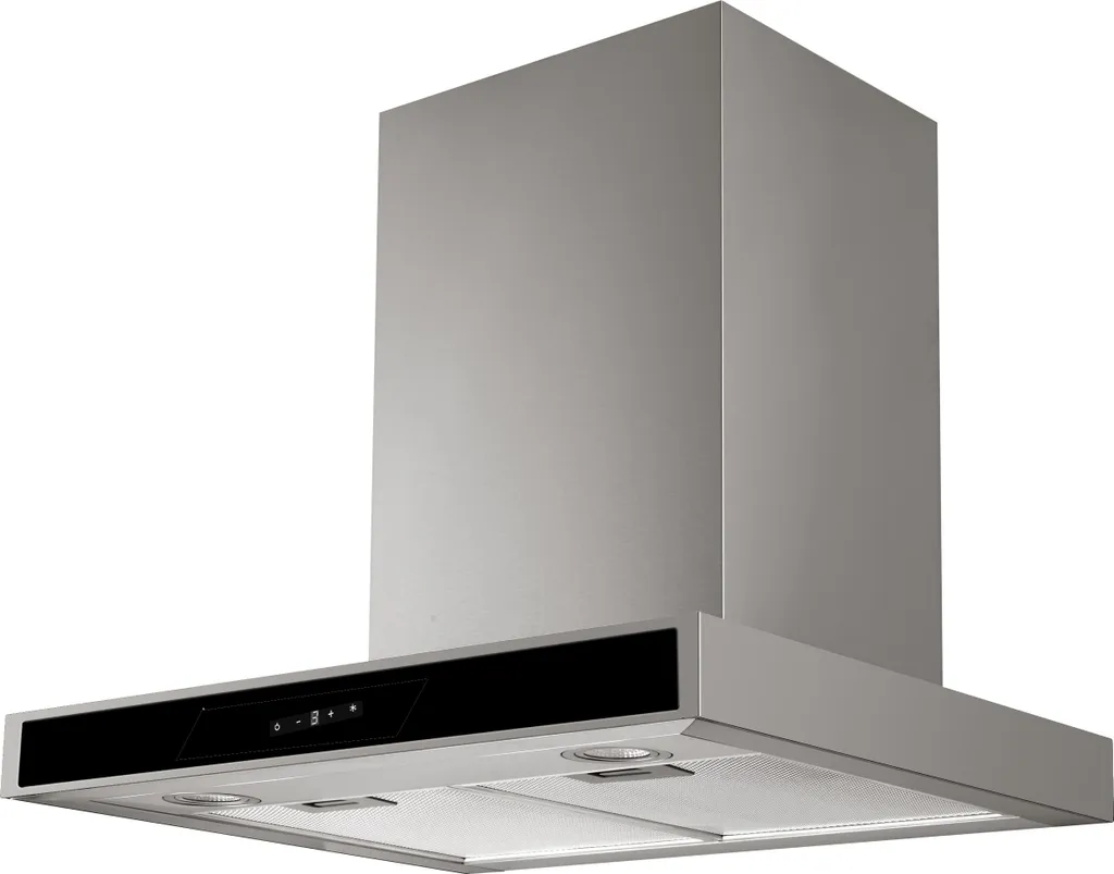 PKM wall-mounted extractor hood 8060GZ stainless steel with glass front 60 cm