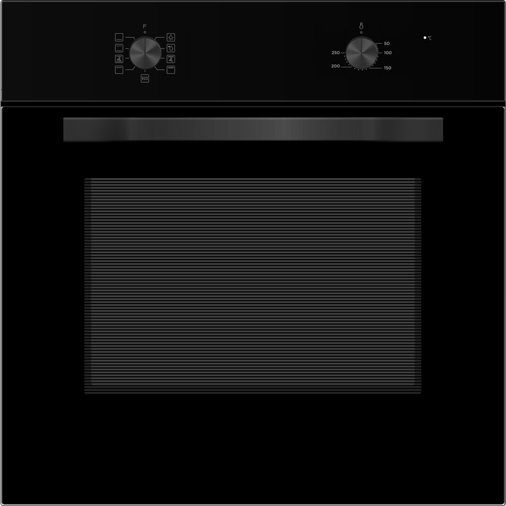 PKM Built-in Oven, Black, Grill, Convection, F7-2BA, 65 Liters