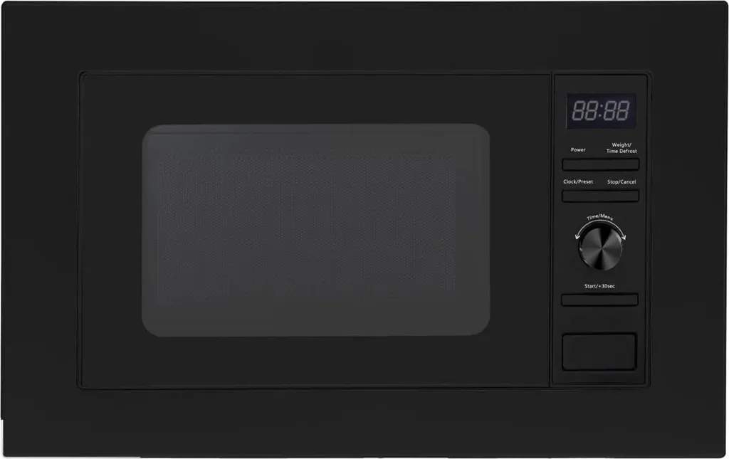 PKM Built-in Microwave MW800-20 B EB - black, 800 W, with mounting frame, 20 liters