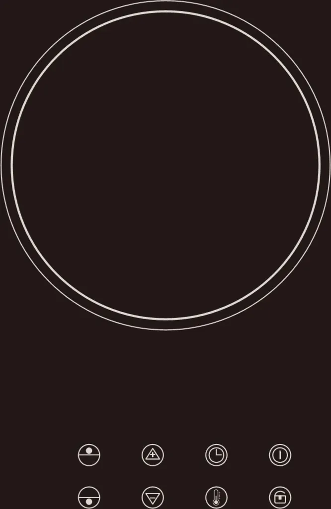 PKM Glass Ceramic Double Cooktop, Built-in Cooktop, Black EB-DCF2X