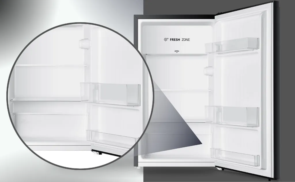PKM Refrigerator HKS93EB - black, 94L, freestanding, with cold storage compartment, 84 cm