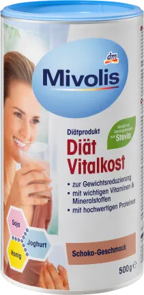 Mivolis Diet shake, vital food, chocolate taste, 500 g
