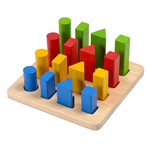Plan Toy Geometric Peg Board By Plan Toys