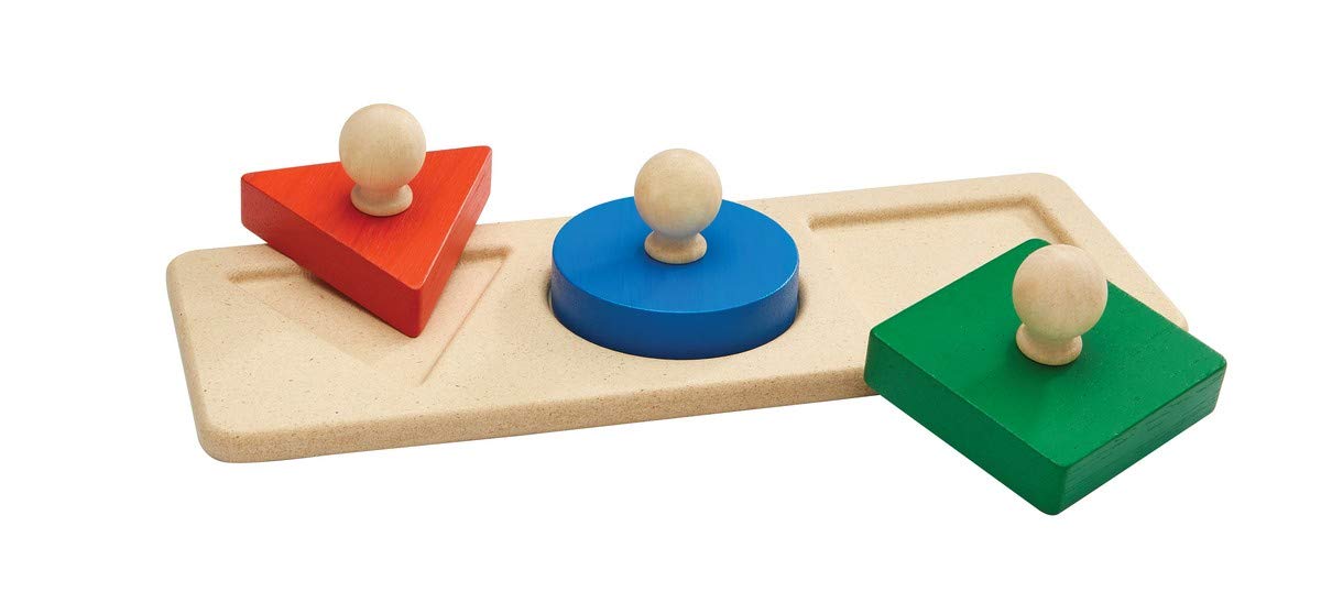 Plan Toys 5390 Button Puzzle Shapes