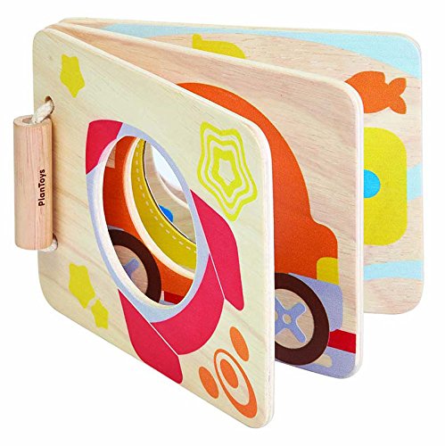 Plan Toys Wooden Babyboek Mirror, A Baby Book,