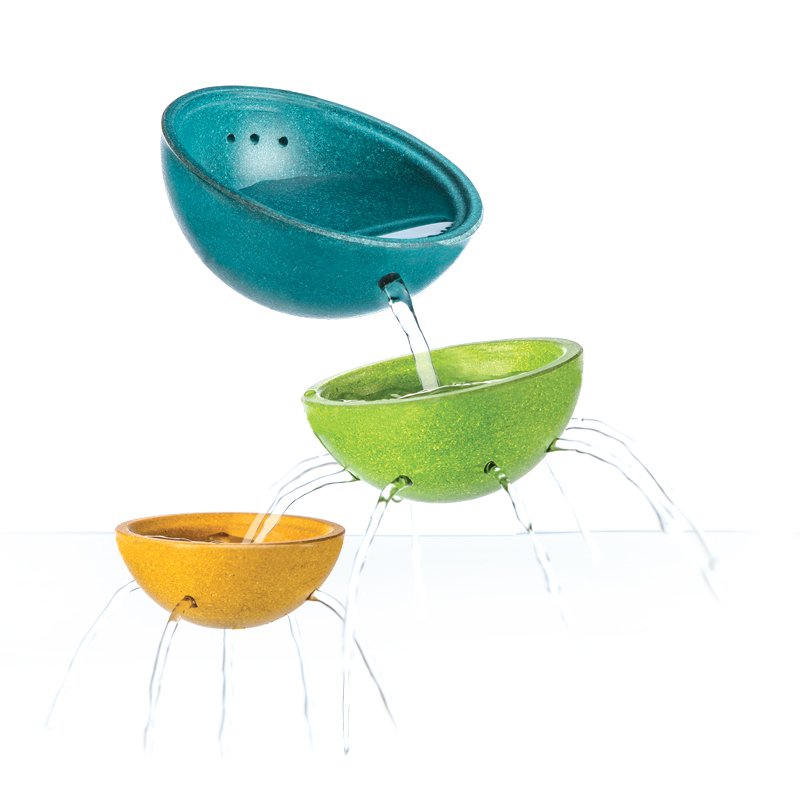 Plan Toys Houten Badspeelgoed Fountain Bowl Set